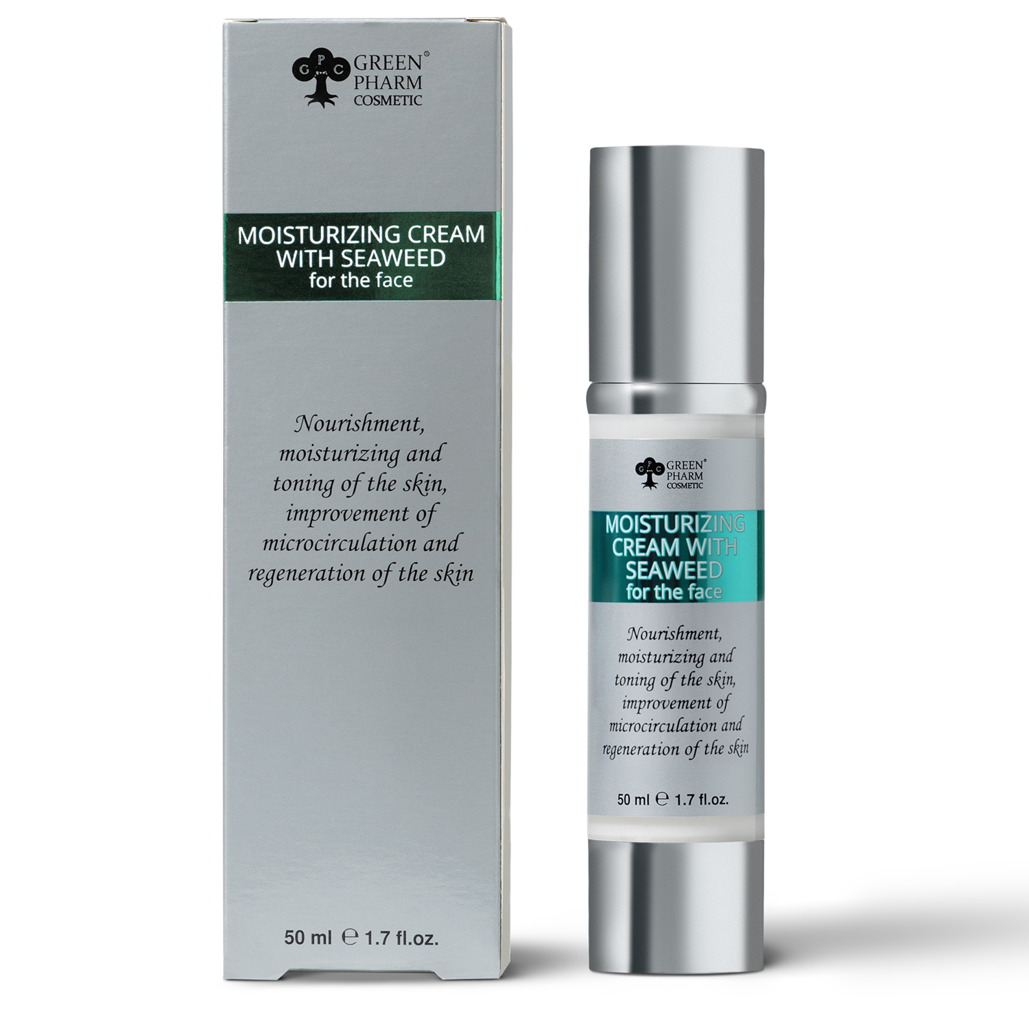 MOISTURIZING CREAM WITH SEAWEED for the face, 50 ML
