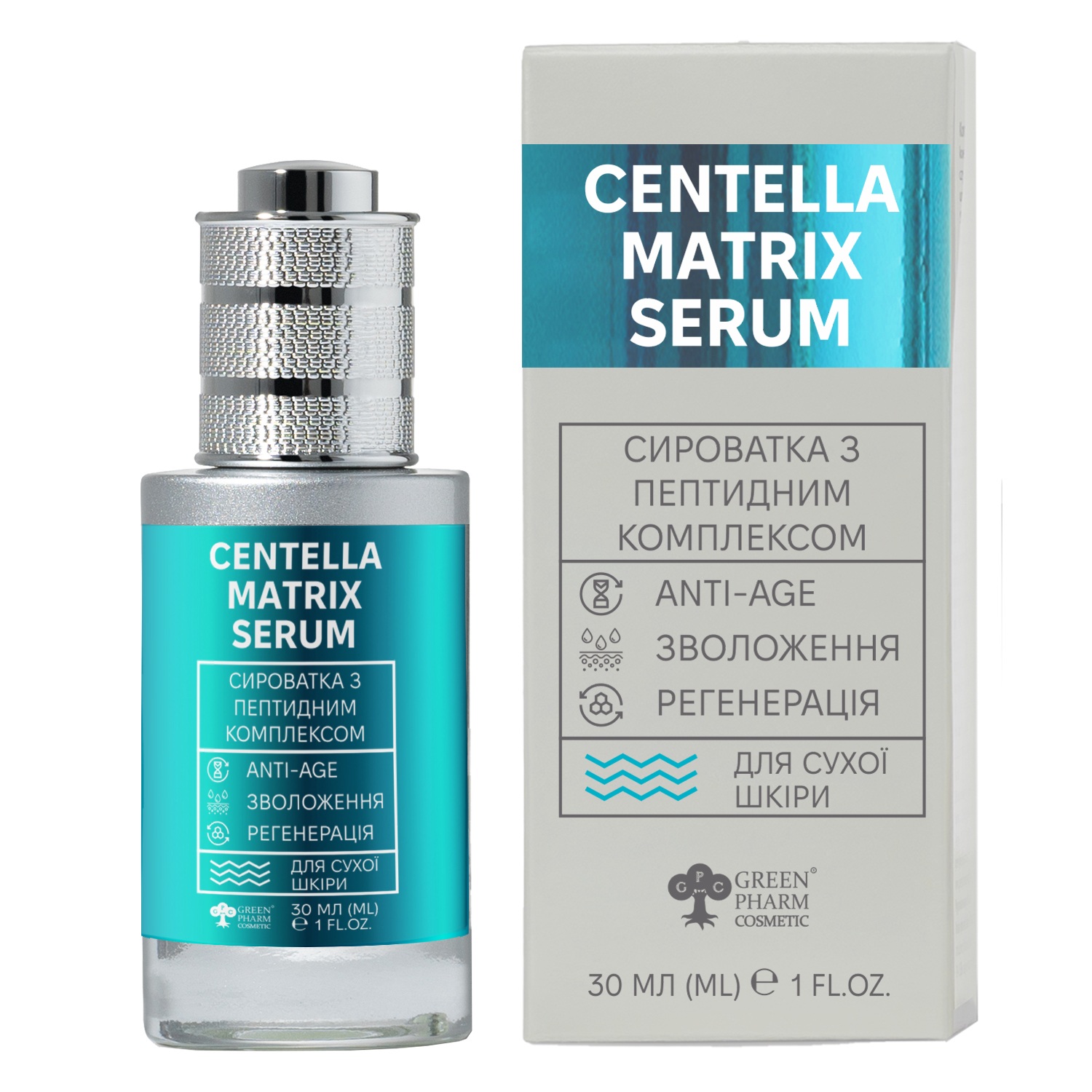 Serum for dry skin with peptide complex Centella Matrix Serum, 30 ml