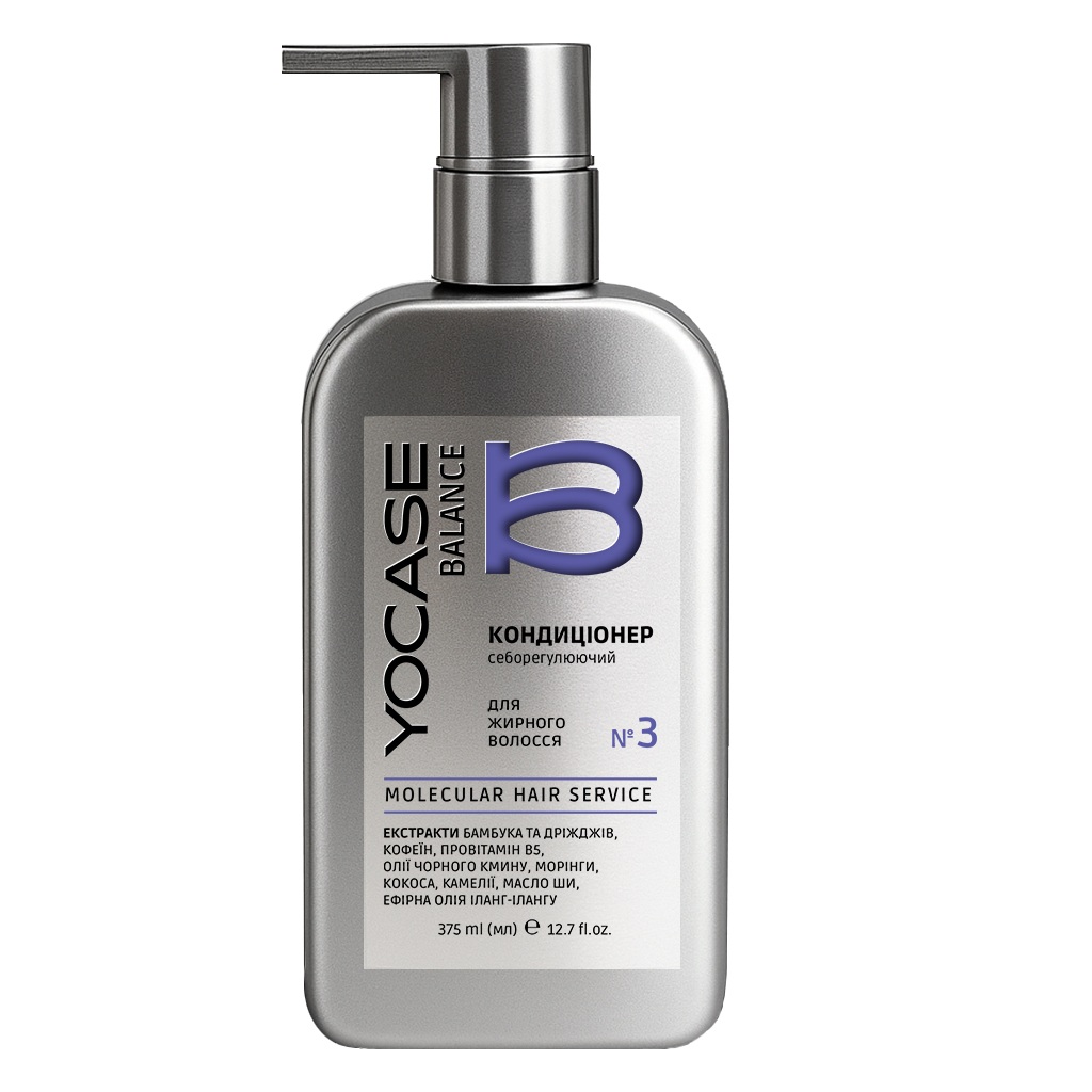 BALANCE sebum-regulating conditioner for oily hair YOCASE, 375 ml