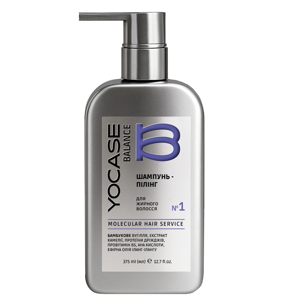 BALANCE peeling shampoo for oily hair YOCASE, 375 ml