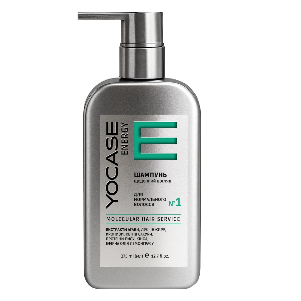 Daily care shampoo ENERGY for normal hair YOCASE, 375 ml