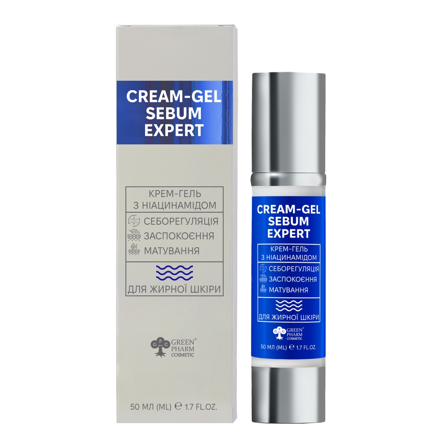 Sebum Expert Day Cream-Gel with Niacinamide for Oily Skin, 50 ml