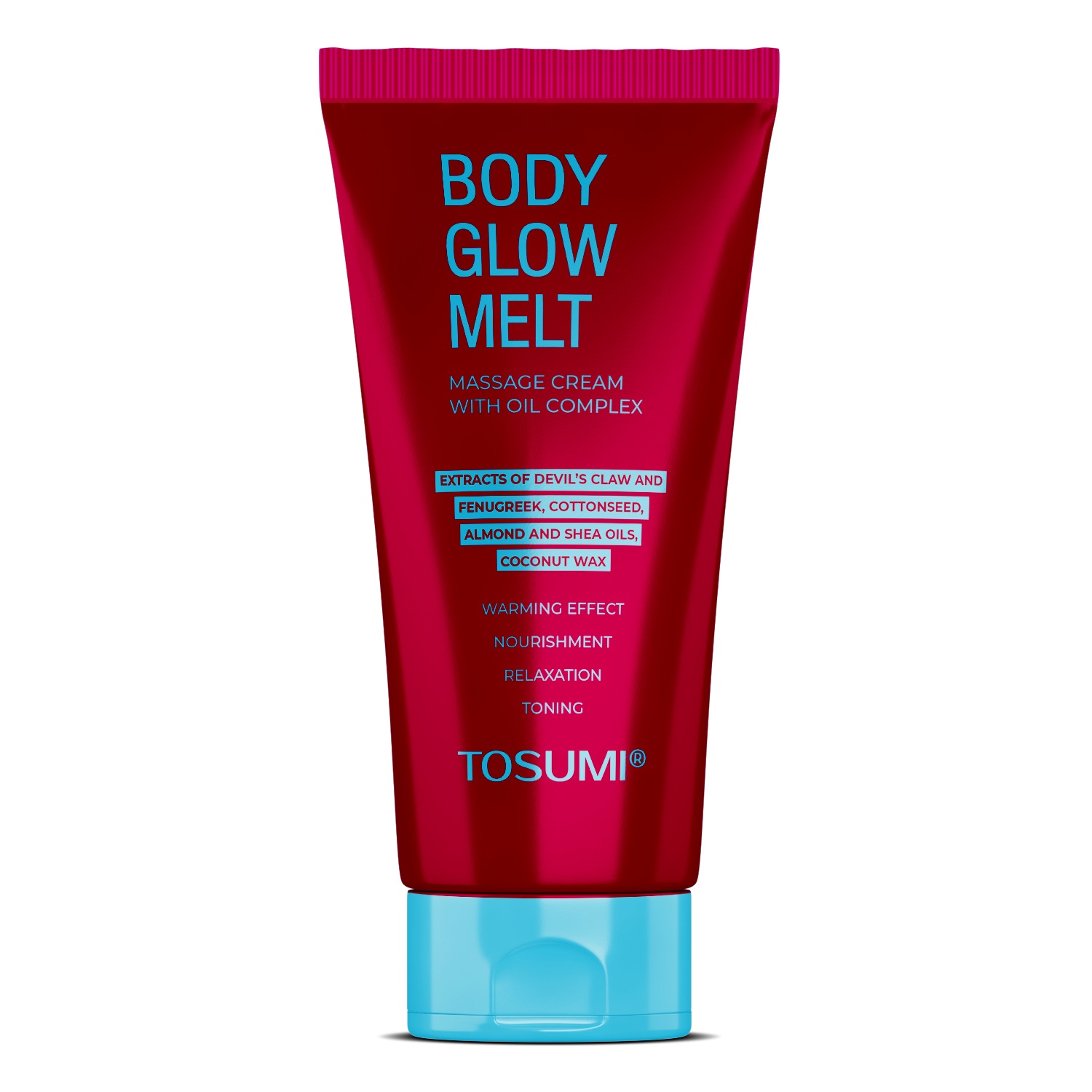 Massage cream based on a complex of oils BodyGlow Melt TOSUMI, 250 ml